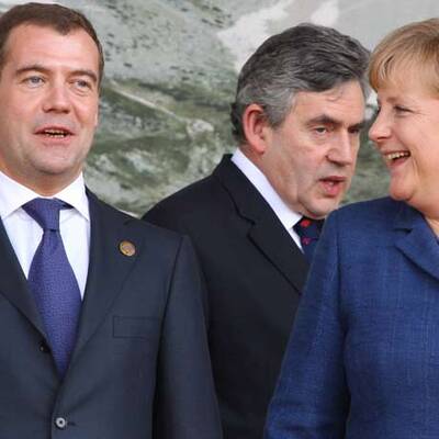 Sichtlich zufriedener Gastgeber