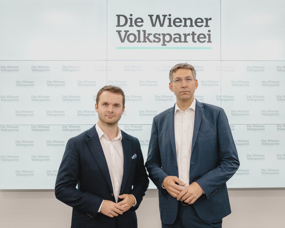 ÖVP-Klubobmann Harald Zierfuß und Landesparteiobmann Markus Figl.