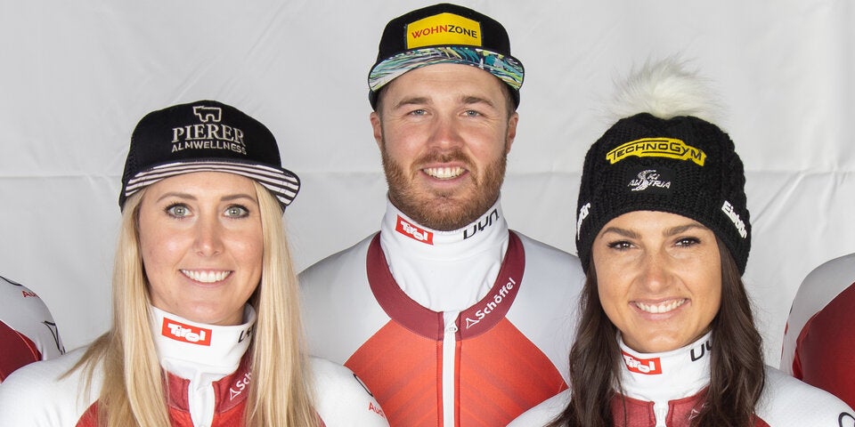 Christian Walder mit Conny Hütter und Stephanie Venier