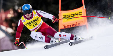 Matthias Mayer Training in Bormio