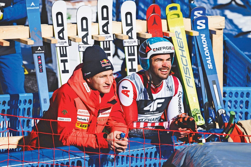 WM-Bilanz Puchner, Hütter, Ortlieb, Feller, Schwarz, Berthol, Kriechmayr, Odermatt, Haaser, Saint-Germain