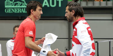 Davis-Cup-Team im Februar in Irland gegen Abstieg
