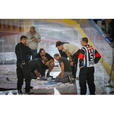 Spielabbruch wegen Eisschmelze bei Vienna Capitals gegen RB Salzburg