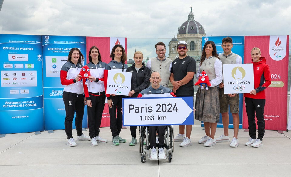 Österreich in der Lederhose nach Paris