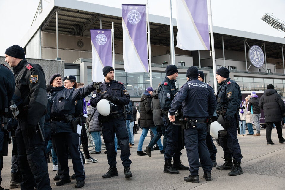 Rapid Austria Polizei Derby