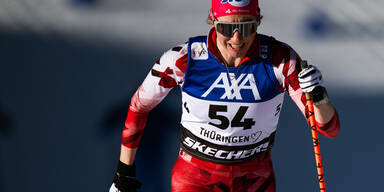 Angeschlagene Stadlober zur&uuml;ck in der Loipe