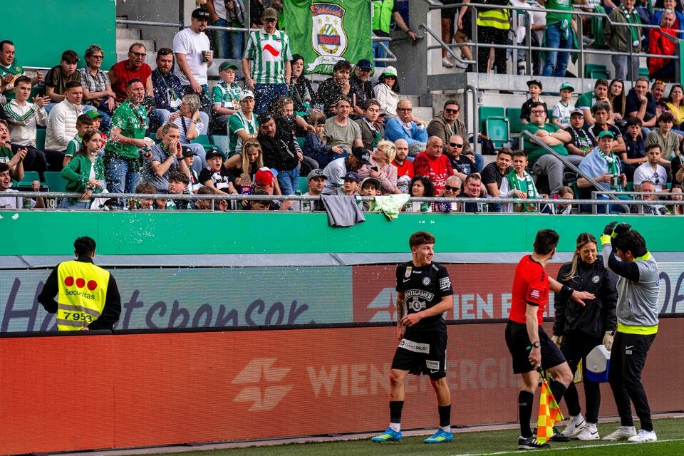 Rapid Fans gegen Sturm