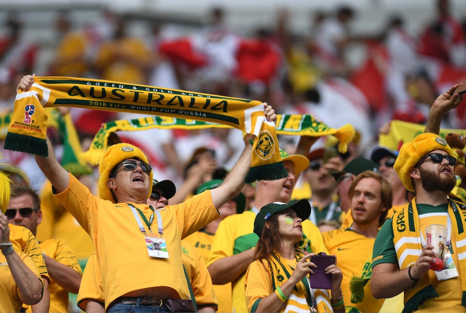 Die Australier unterstützten ihre 