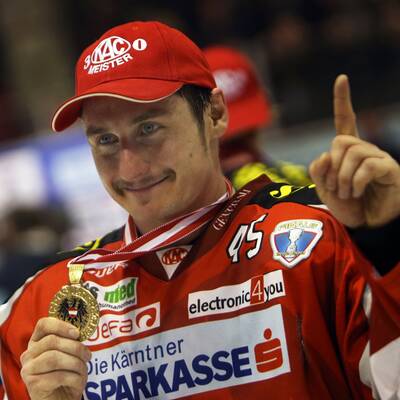 So feiern die KAC-Cracks den Jubiläumstitel