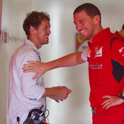 Die ersten Ferrari-Bilder von Sebastian Vettel