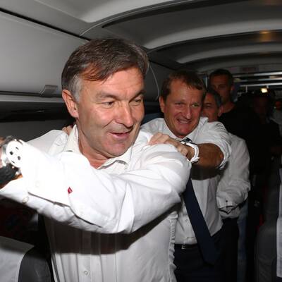 ÖFB-Team ließ es im Flieger krachen