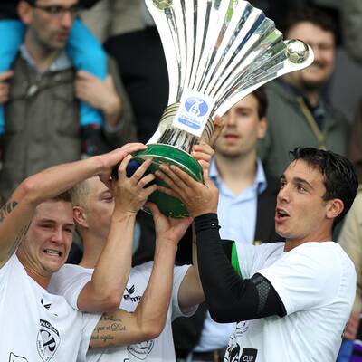 So feiert Pasching die Cup-Sensation