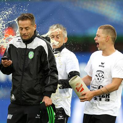 So feiert Pasching die Cup-Sensation