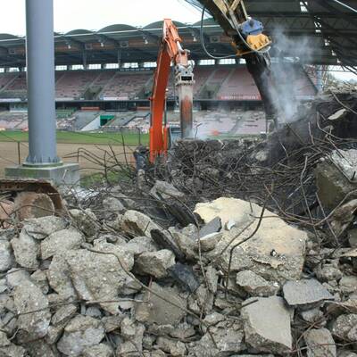 Hier wird das Hanappi-Stadion abgerissen