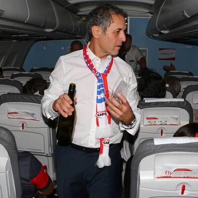 ÖFB-Team ließ es im Flieger krachen