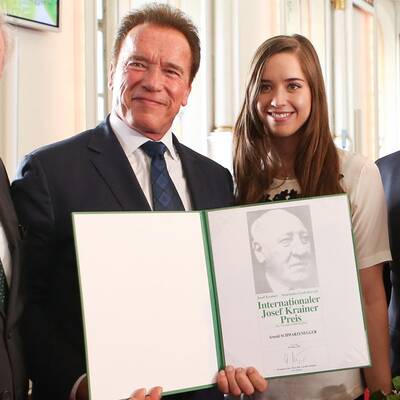 Arnold Schwarzenegger erhielt Internationalen Josef-Krainer-Preis 