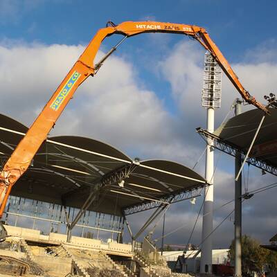 Hier wird das Hanappi-Stadion abgerissen
