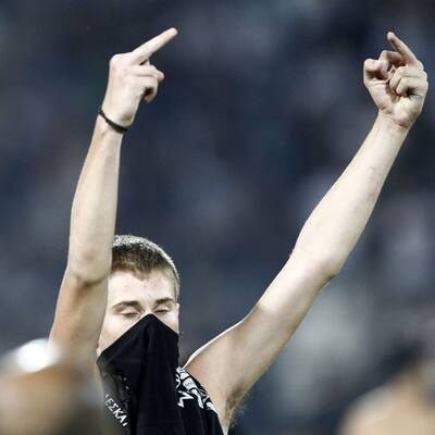 Fanausschreitungen bei PAOK vs. Rapid