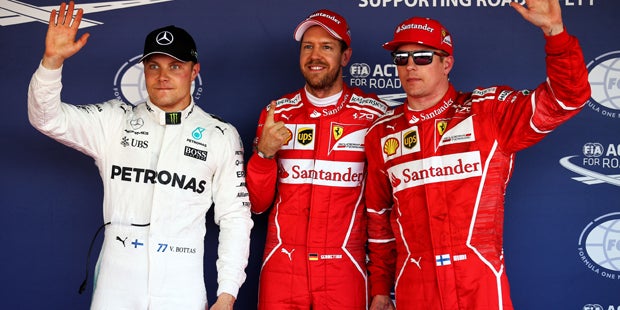 Bottas Vettel Raikkönen