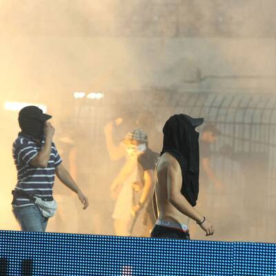 Fanausschreitungen bei PAOK vs. Rapid