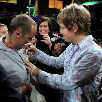 WM-Party für Vettel im Hangar 7