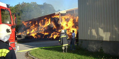 Heizwerk-Lager in NÖ in Flammen