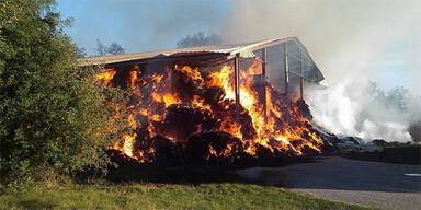 Heizwerk-Lager in NÖ in Flammen