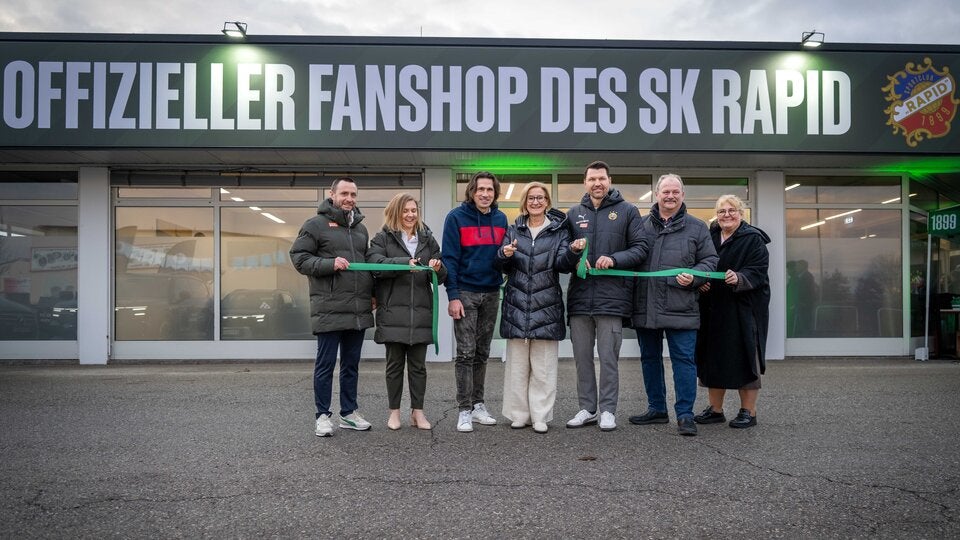 Rapid-Fanshop in St. Pölten neu eröffnet
