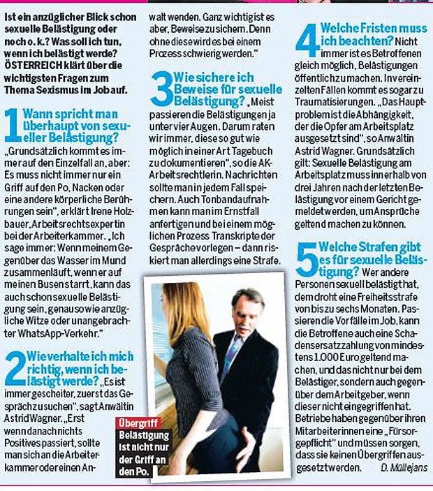 Sex im Job: So wehren Sie sich