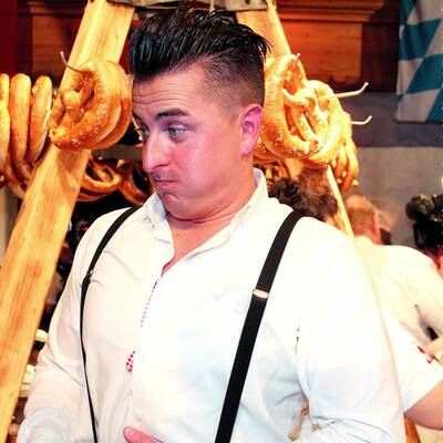 Gabalier und Felix Baumgartner