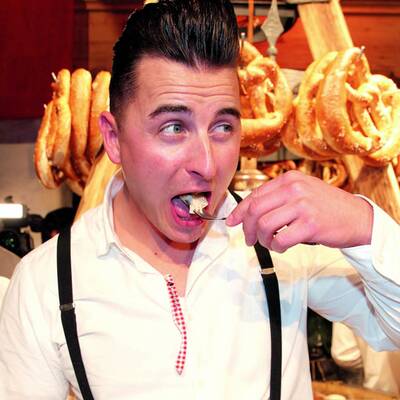 Gabalier und Felix Baumgartner