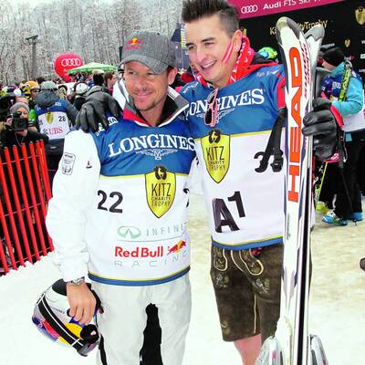 Gabalier und Felix Baumgartner