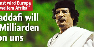 5 Mrd Euro - Gaddafi erpresst Europa