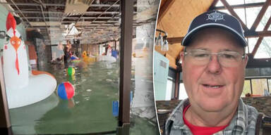 Als Hochwasser-Schutz: Gastronom flutet sein eigenes Restaurant