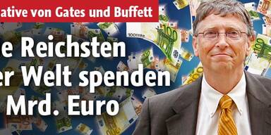 Die Reichsten der Welt spenden 100 Mrd.