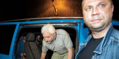 Ukraine-Geiseln  nach Wien  ausgeflogen