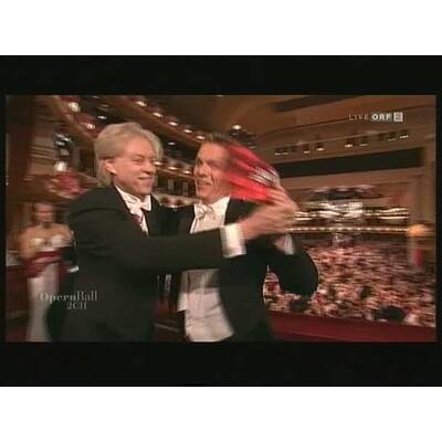 Männertanz: Bob Geldof wagt einen Walzer mit Alfons Haider