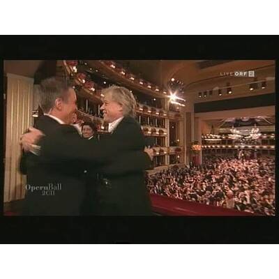 Männertanz: Bob Geldof wagt einen Walzer mit Alfons Haider