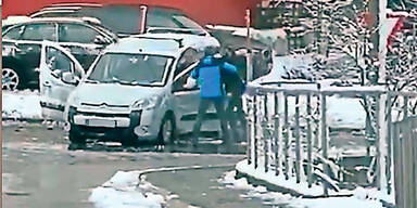 Ehemann rammt Auto der Frau und verpr&uuml;gelt sie Hopfgarten