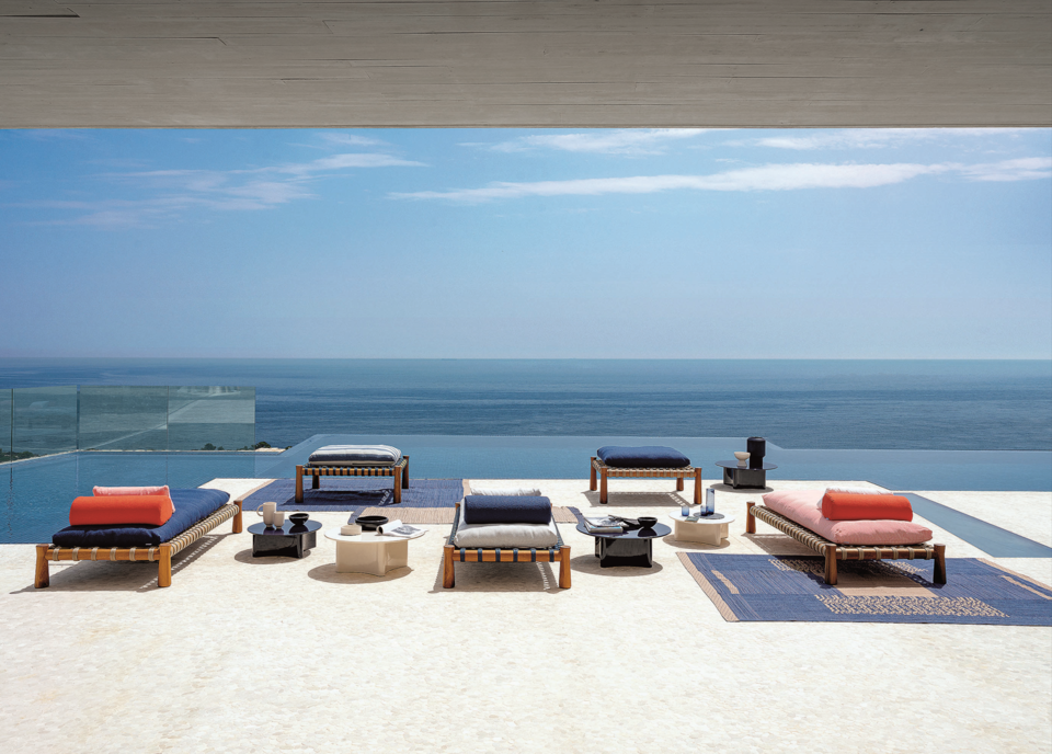 Die Guna Liege von Gervasoni ist eine Neuinterpretation des indischen Bettes. Ab 2.657 Euro, gervasoni1882.com 