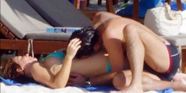 Am Strand: Geri Halliwell knutscht mit neuem Lover