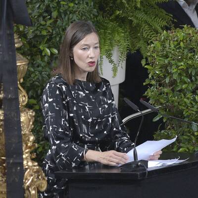 Familie, Freunde und Kollegen erweisen Gert Voss die letzte Ehre.