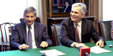 Faymann und Spindelegger über Bankenabgabe