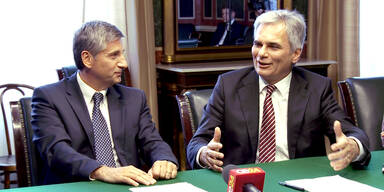 Faymann und Spindelegger über Bildunspolitik