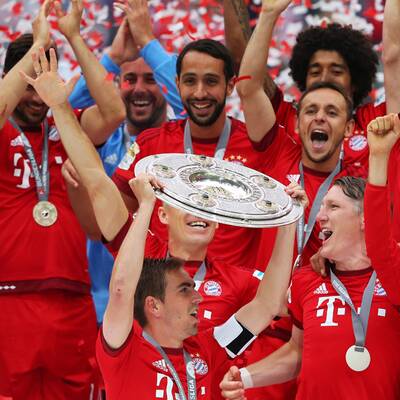 So feiern die Bayern den Titel
