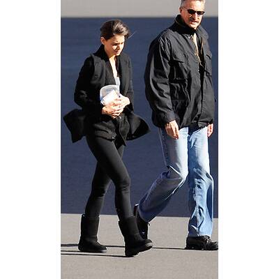 Katie Holmes am Set von 