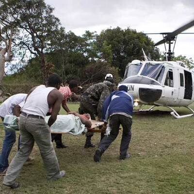 Hilfskräfte in Haiti