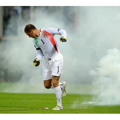 Italien-Serbien abgebrochen