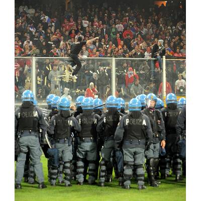 Italien-Serbien abgebrochen