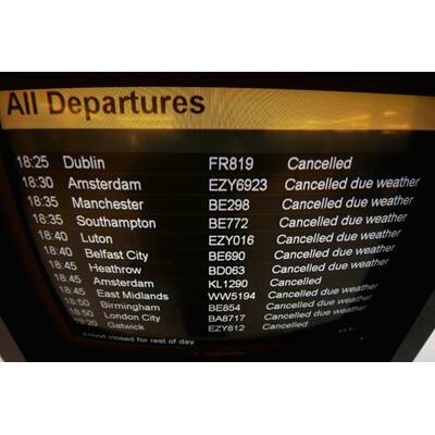 Flughafen Edinburgh/Schottland